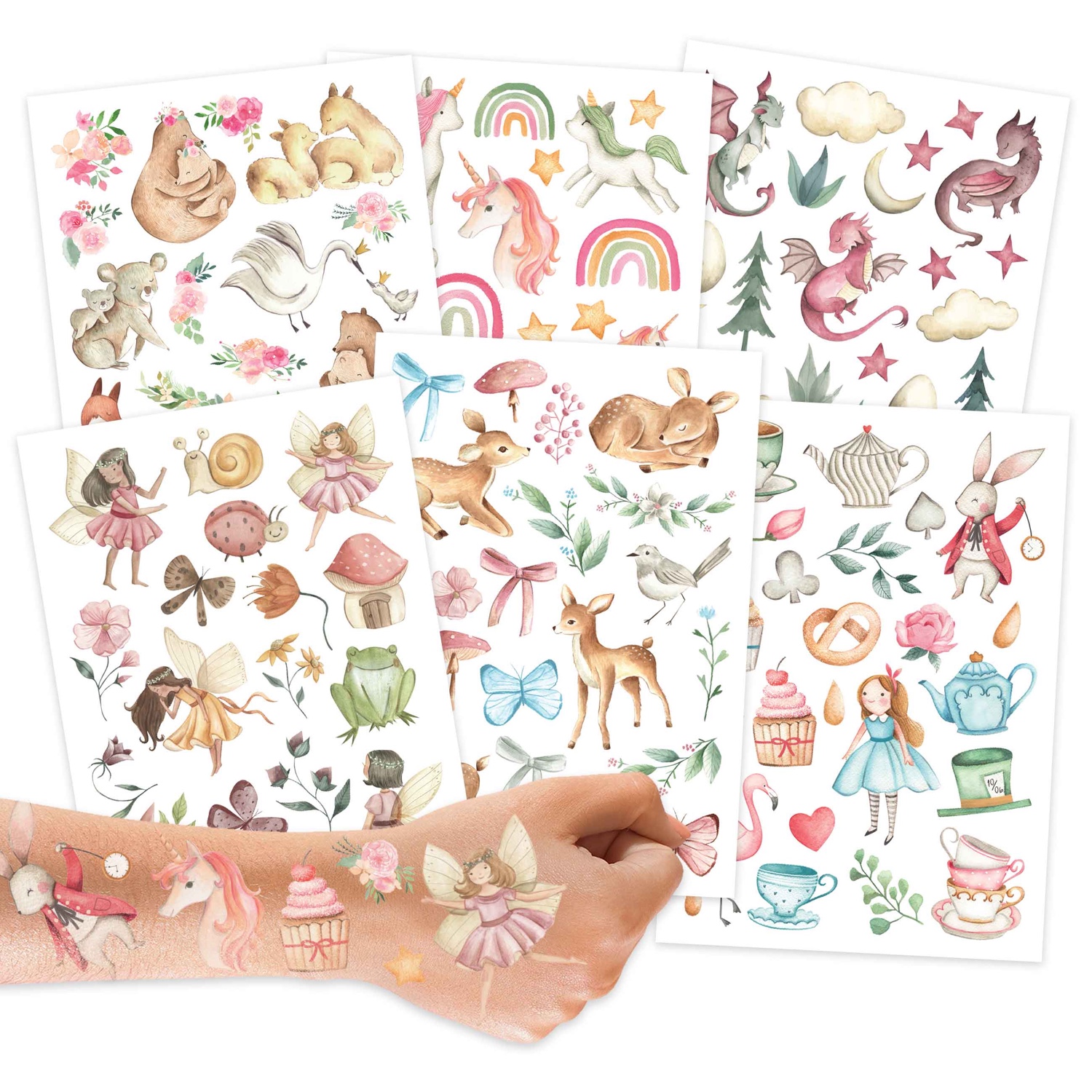 Kindertattoos – Fabelwesen und Märchen