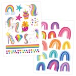 Metallic Tattoos - Einhorn & Regenbogen – Bild 3