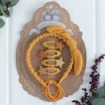 Musselin Haar-Accessoires Set – Senfgelb – Bild 6