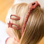 Musselin Haar-Accessoires Set – Rostrot – Bild 2