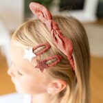 Musselin Haar-Accessoires Set – Rostrot – Bild 3