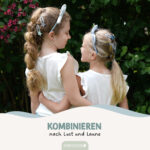 Musselin Haar-Accessoires Set – Salbei – Bild 4