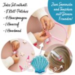 Haarschmuck Set – Haarreif mit Patches – Meerjungfrau – Bild 5