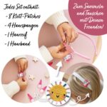 Haarschmuck Set – Haarreif mit Patches – Regenbogen – Bild 5