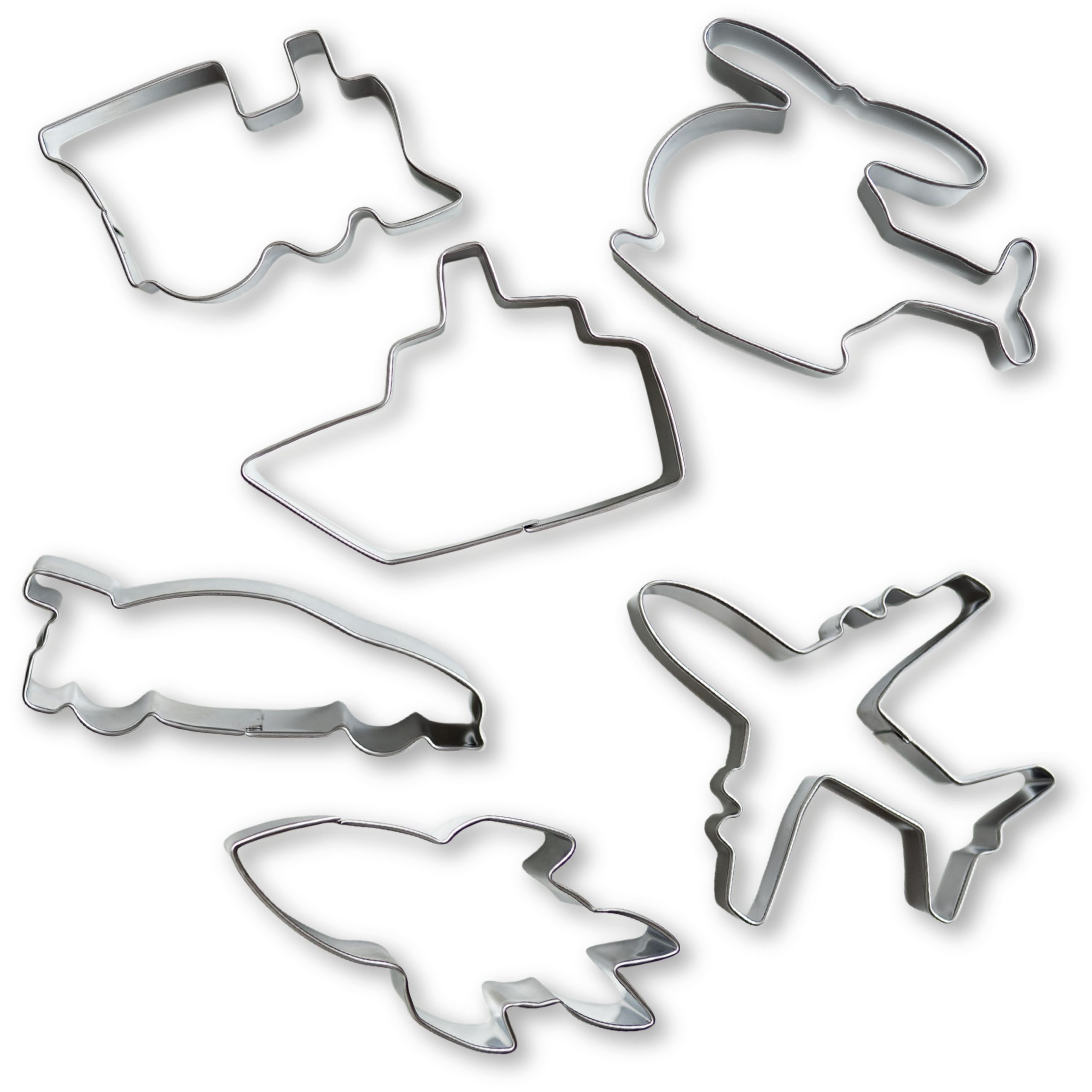 6 Keks-Ausstecher Fahrzeuge