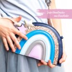 Kinderhandtasche – Regenbogen blau – Bild 2