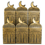 Giveaway Tüten Moschee schwarz gold - Set 2