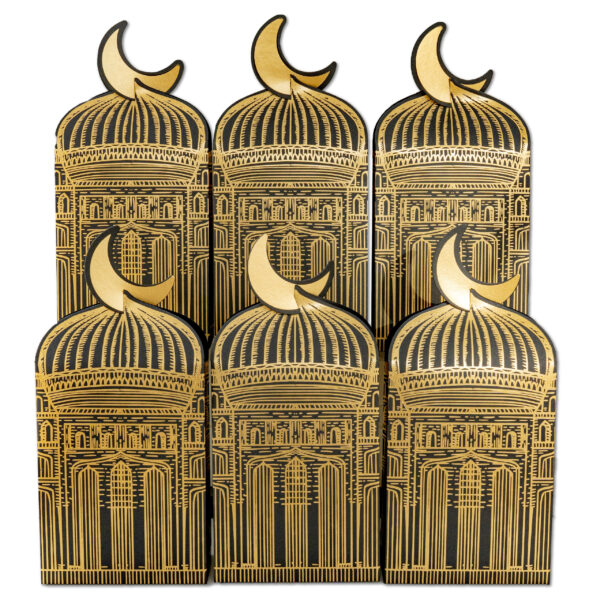 Giveaway Tüten Moschee schwarz gold - Set 2