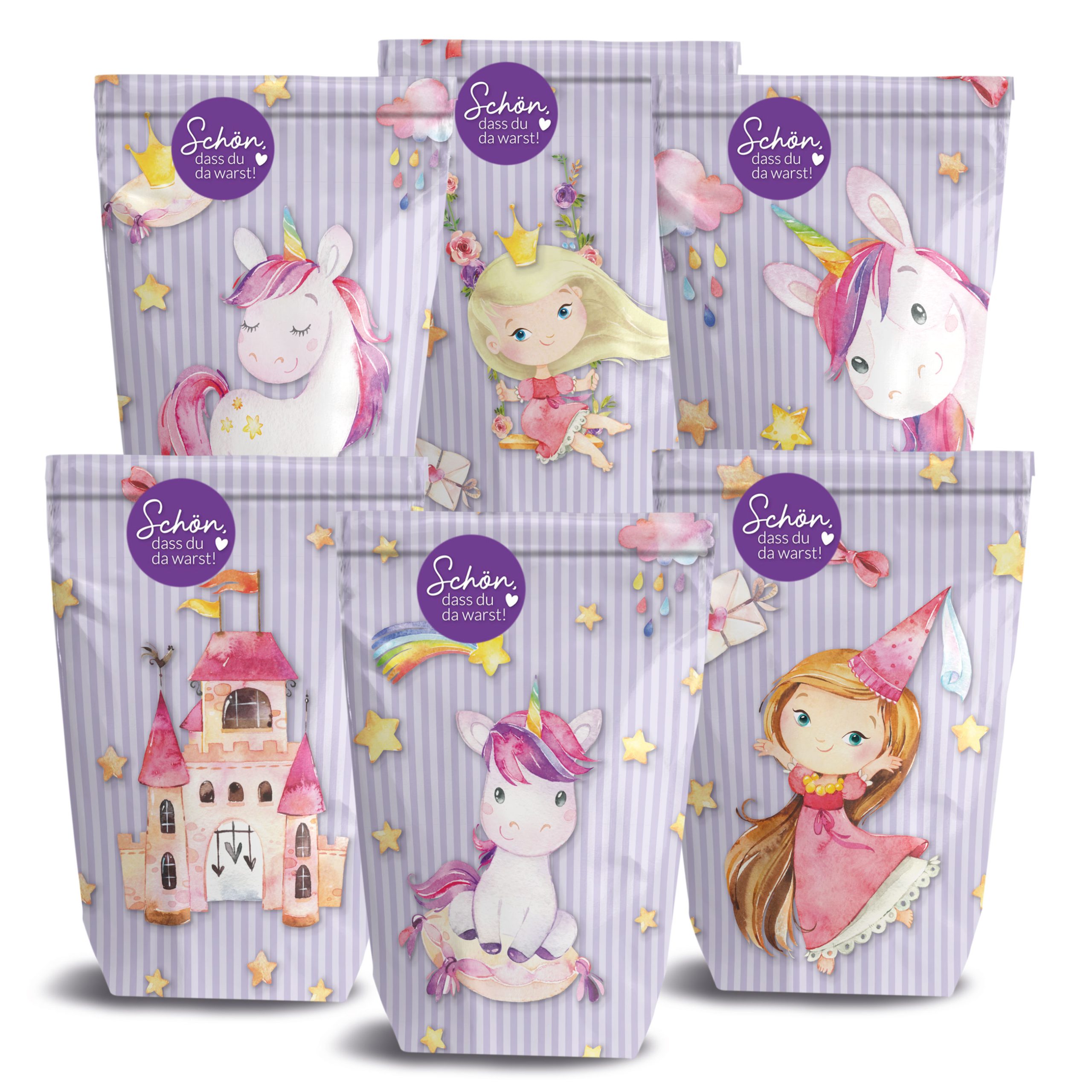 12 Geschenktüten zum Geburtstag – Einhorn