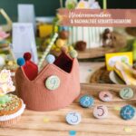 Geburtstagskrone Musselin - Rotbraun – Bild 3