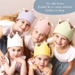 Musselinkrone mit goldenen Akzenten – Blau – Bild 6