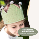 Musselinkrone mit goldenen Akzenten – Mint – Bild 2