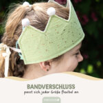 Musselinkrone mit goldenen Akzenten – Mint – Bild 4