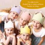 Musselinkrone mit goldenen Akzenten – Gelb – Bild 6