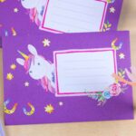 Briefblock Set - Einhorn - Set 2 – Bild 5