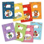 8 Papierheftumschläge DIN A4 – Superhelden Tiere