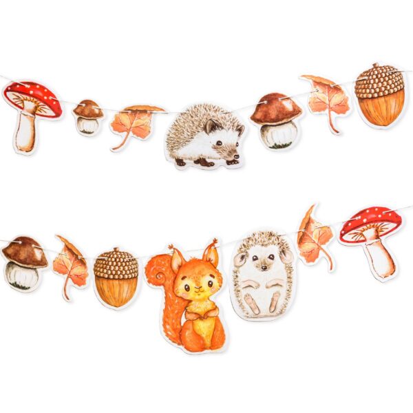 Girlanden - Eichhörnchen und Igel - Set 3