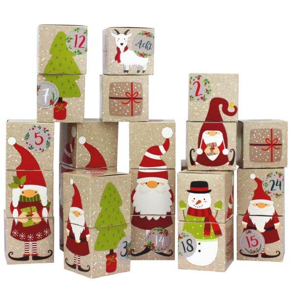 Adventskalender Schachteln – Motiv Wichtel