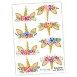 Adventskalender Einhorntüten mit Blumenkranz – Bild 2