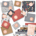 Adventskalender Geschenkpapier Eisläuferin