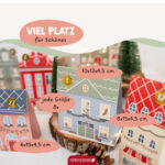 Adv Häuser Kisten Tüten Weihnachtsstadt Pastell – Bild 3