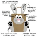 Grosse DIY Osterhasen mit grossen Tüten - schwarz weiss – Bild 2