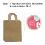 XXL Ostertüten Henkel 6 - braun - kräftig – Bild 3