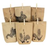 Tüten bedruckt mit Ostermotiv - braun - mit Happy Easter – Bild 2