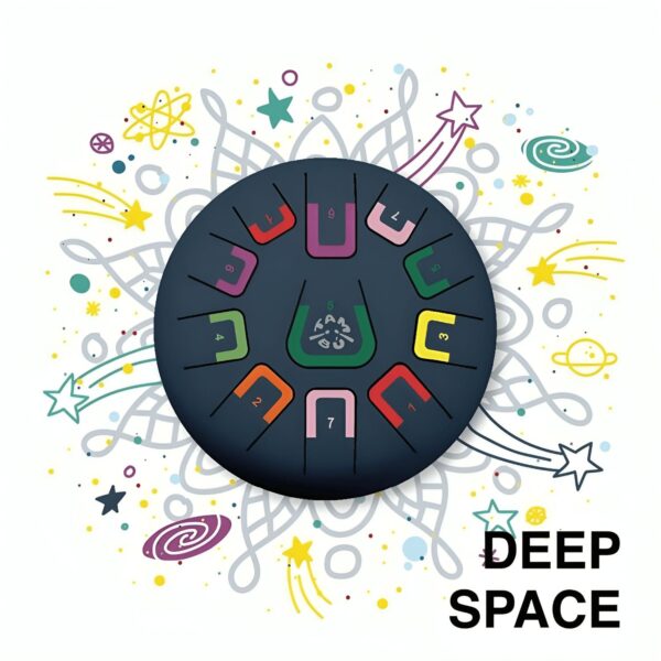 TAMBÚ 8" - 11 Töne- Blau-Grau