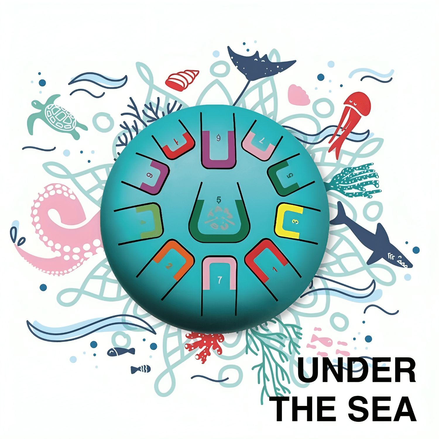 TAMBÚ 8" - 11 Töne- Türkis Matt