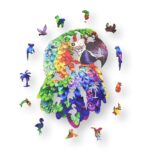 Aniwood Puzzle Motiv Papagei (M) – Bild 2