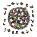 Aniwood Puzzle Motiv Graffiti Blumen (M) – Bild 3