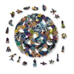 Aniwood Puzzle Motiv Graffiti Weltall (M) – Bild 3