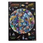 Aniwood Puzzle Motiv Graffiti Weltall (M) – Bild 4