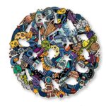 Aniwood Puzzle Motiv Graffiti Weltall (M) – Bild 6