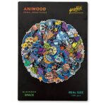 Aniwood Puzzle Motiv Graffiti Weltall (M) – Bild 7