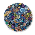 Aniwood Puzzle Motiv Graffiti Weltall (M) – Bild 9
