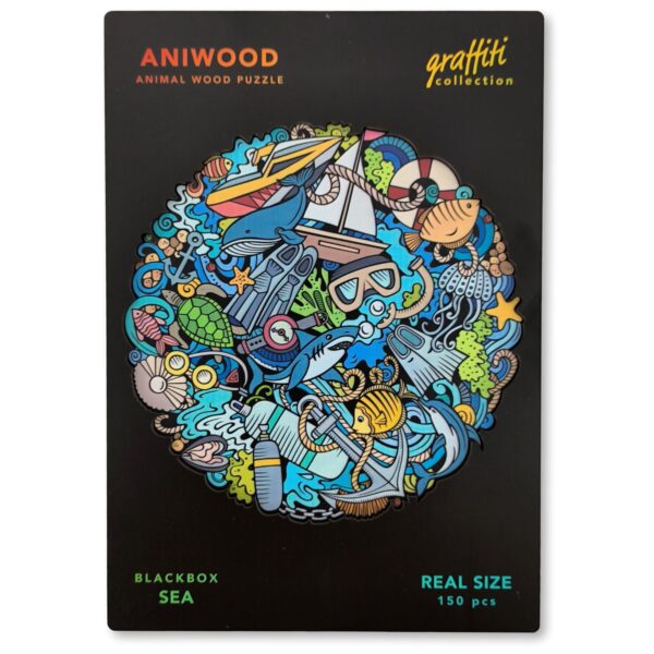 Aniwood Puzzle Motiv Graffiti Ozean (M)