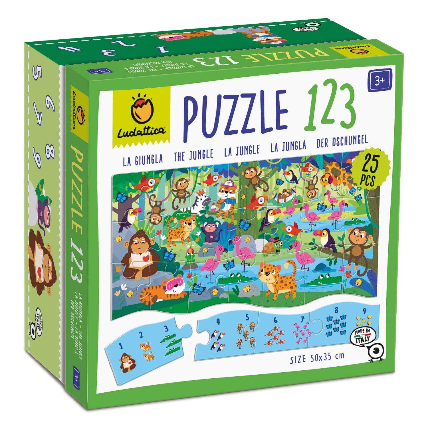 123 Puzzeln und Lernen - Dschungel