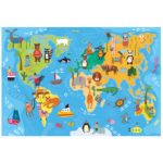 Giant Puzzle - Weltkarte der Tiere (48 Teile) – Bild 2