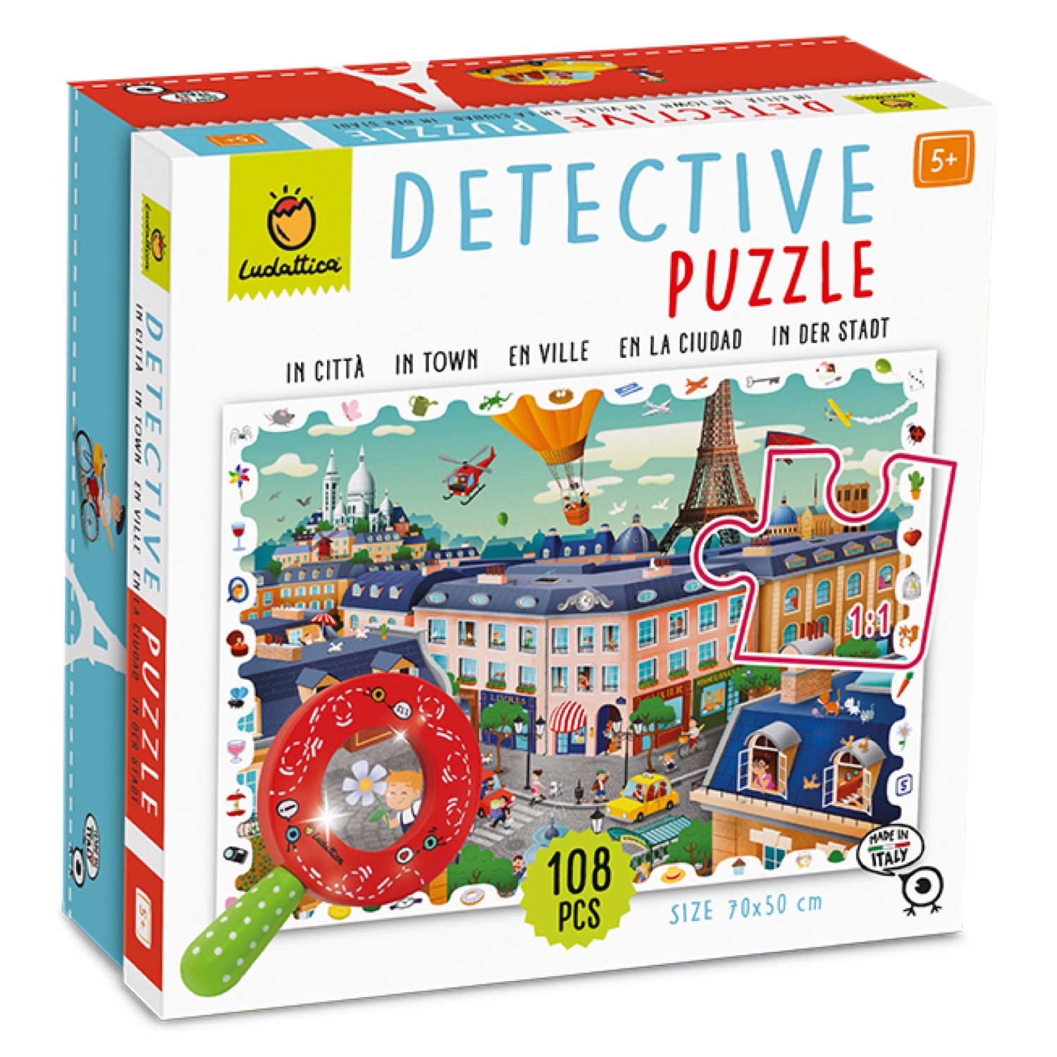 Detektiv Puzzle - Stadt (108 Teile)