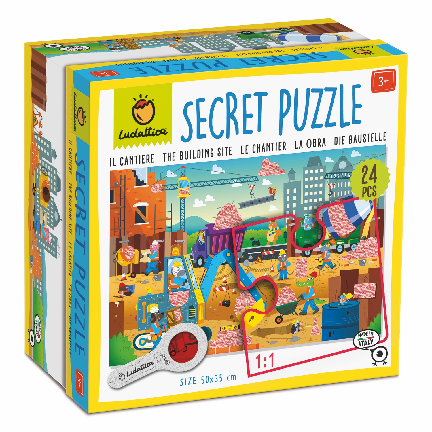 Secret Puzzle - Baustelle (24 Teile)