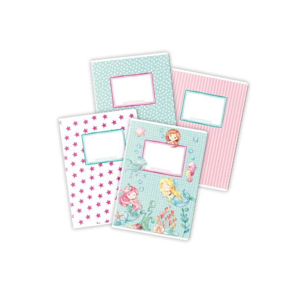 Schulhefte 4er Set DIN A5 - Meerjungfrau (VE 4)