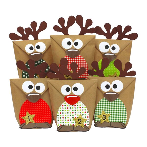 Adventskalender Rentiere – rot