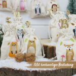 Adventskalender Stoffsäckchen – Waldtiere hochwertig bestickt – Bild 2