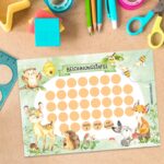 Belohnungstafel für Kinder 10 Blatt – mit tollen Stickern für Jungs und Mädchen – Motiv Waldtiere – Bild 4