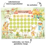 Belohnungstafel für Kinder 10 Blatt – mit tollen Stickern für Jungs und Mädchen – Motiv Camping – Bild 3