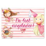 12 Einladungskarten zum Geburtstag – Prinzessin – Bild 3