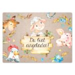 12 Einladungskarten zum Geburtstag – Farm – Bild 3