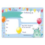 12 Einladungskarten zum Geburtstag – Monster – Bild 4
